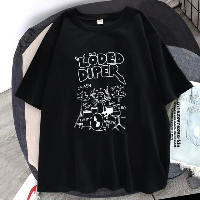 Funny Aesthetic Summer Baby Tee Streetwear Gothic Harajuku Loded Diper  Letter Graphic Emo T-shirt Crop Top Women Y2k Clothes - AliExpress